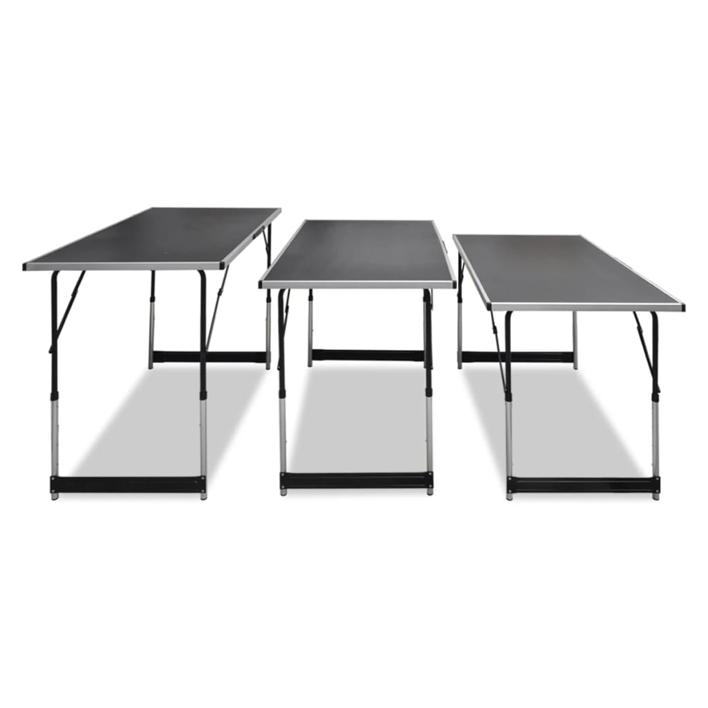 tapetseringsbord foldbart med justerbar bordhøjde 3 stk.