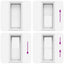 Plisserede blinde 50x150 cm hvid