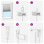 Plisserede blinde 70x125 cm hvid