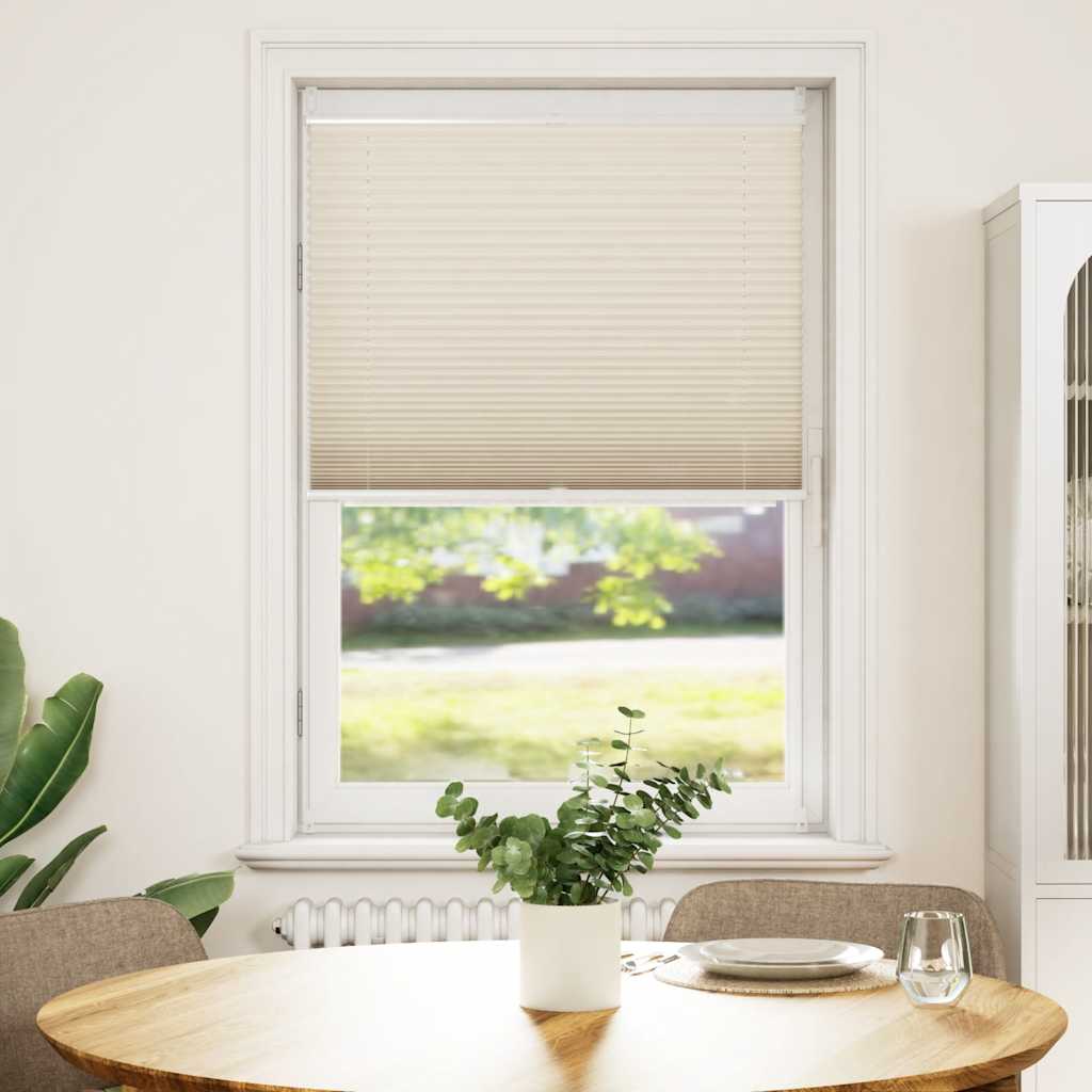Plisseret blind 70x150 cm creme
