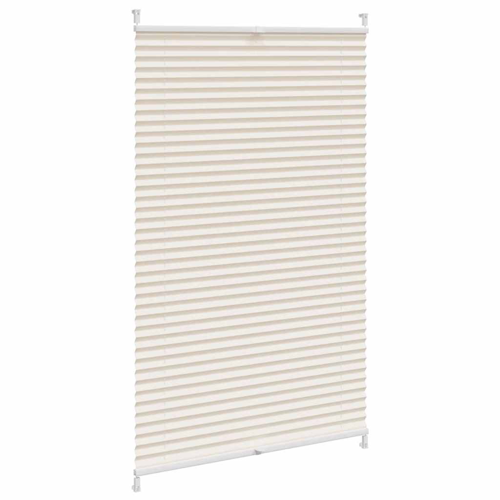 Plisseret blind 80x150 cm creme