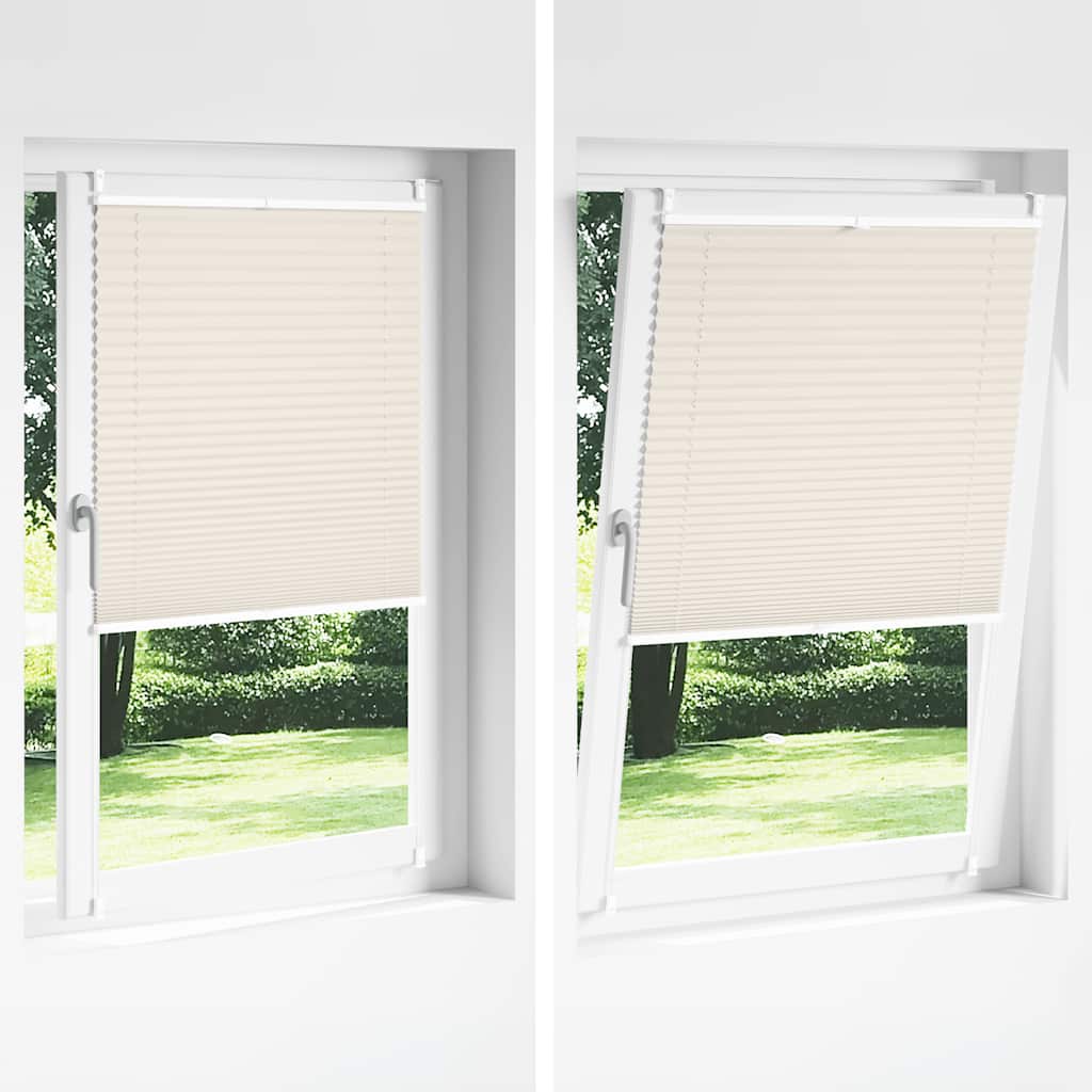 Plisseret blind 80x150 cm creme