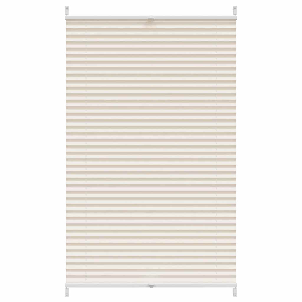 plisségardin 90x100 cm cremefarvet