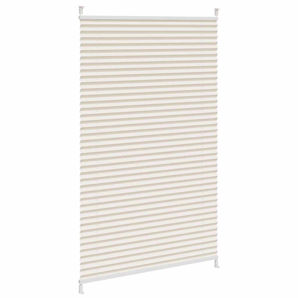 Plisseret blind 90x125 cm creme