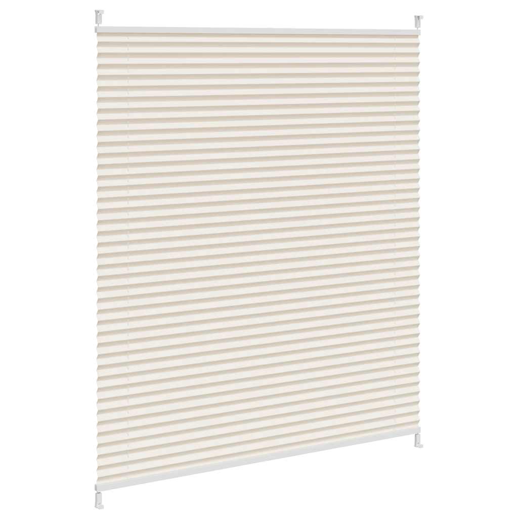 Plisseret blind 100x150 cm creme