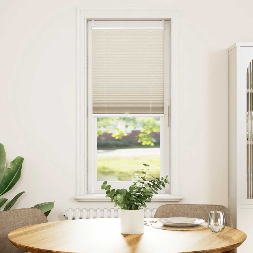 Plisseret blind 40x100 cm creme