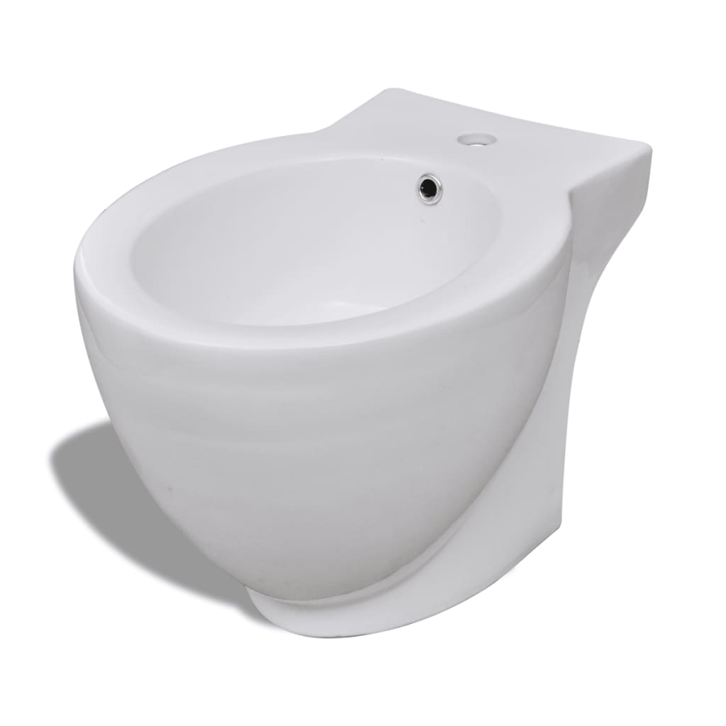 bidet stående keramik hvid