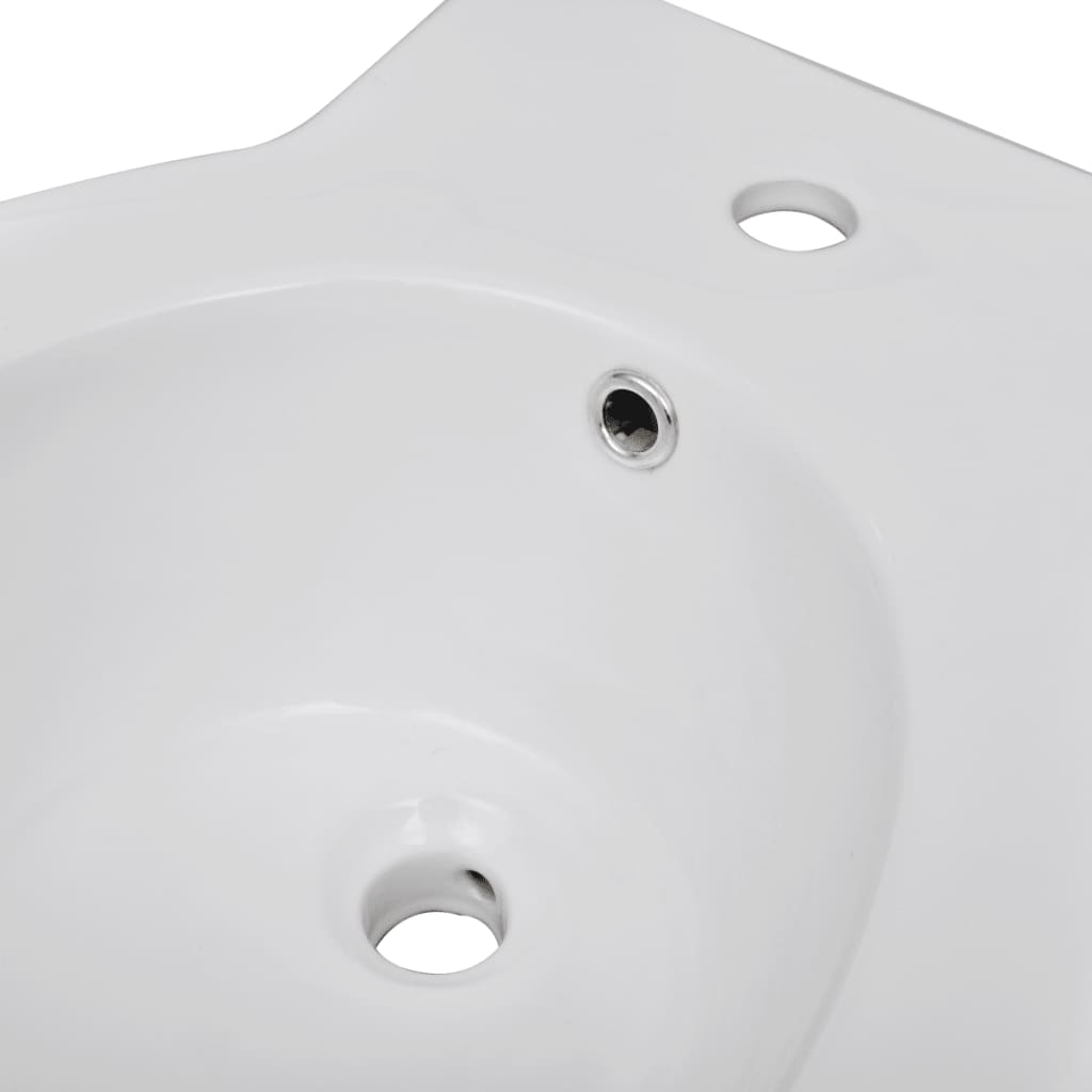 bidet stående keramik hvid