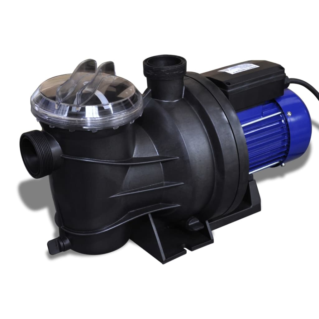 poolpumpe elektrisk 1200 W blå