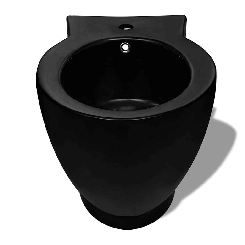 Bidet rund sort keramik
