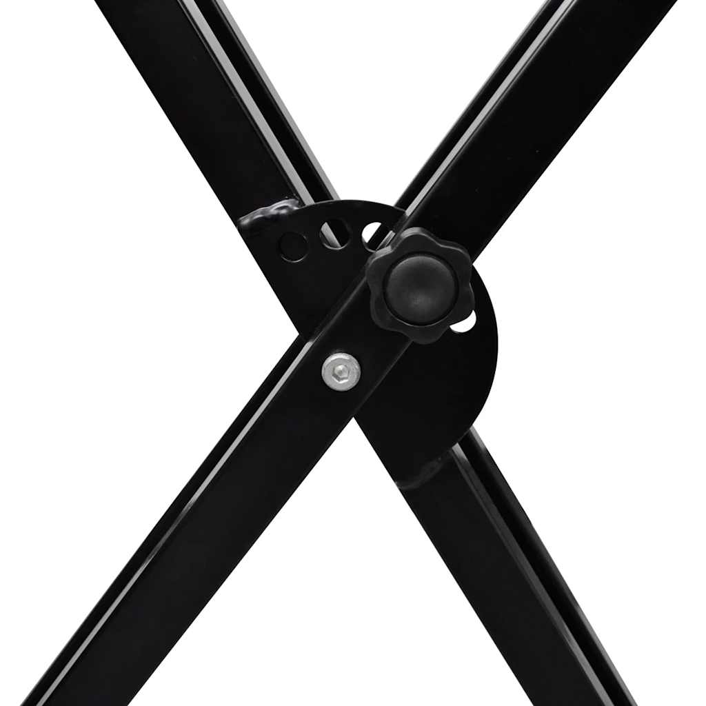 Justerbart, dobbelt afstivet keyboardstativ med X-ramme