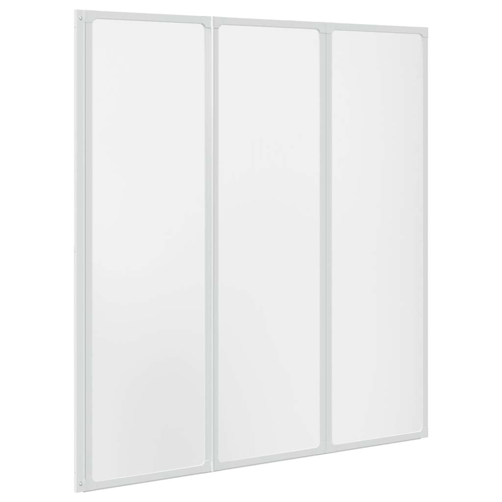 Bruser Badekar væg skærmbillede 141 x 132 cm 3 Sammenfoldelig Paneler