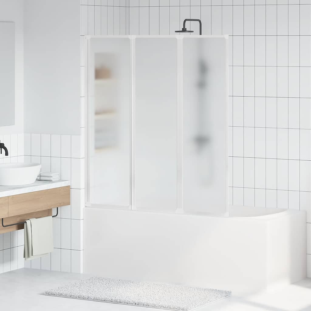 Bruser Badekar væg skærmbillede 141 x 132 cm 3 Sammenfoldelig Paneler