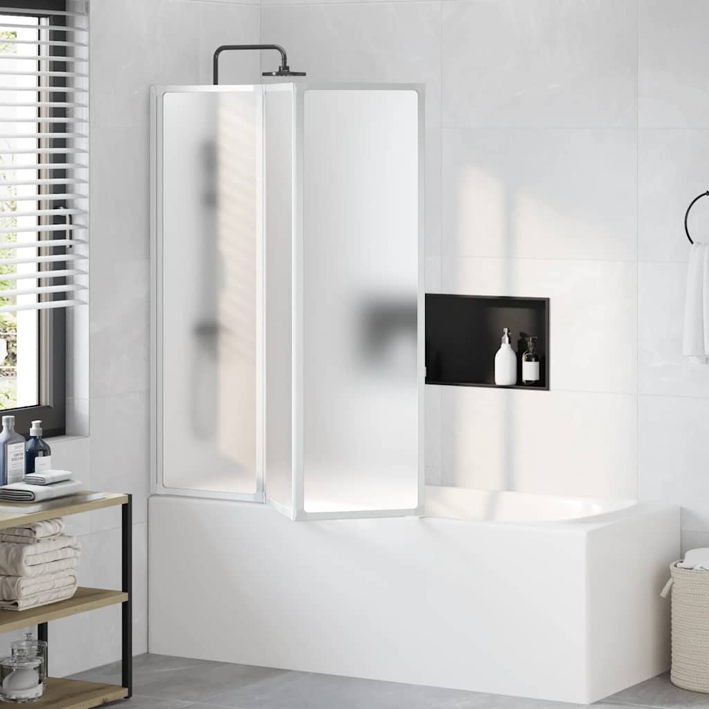 Bruser Badekar væg skærmbillede 141 x 132 cm 3 Sammenfoldelig Paneler