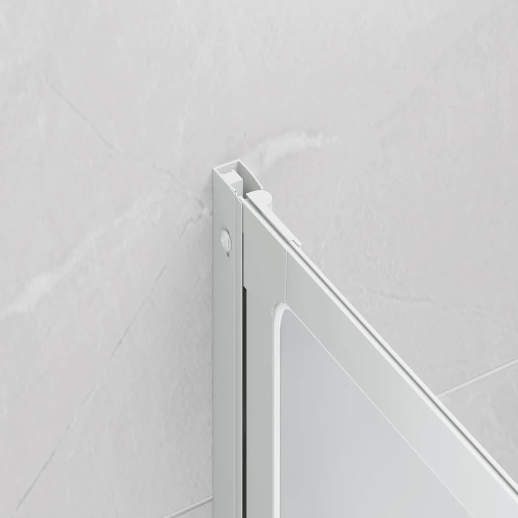 Bad Skærm 140 x 168 cm 7 Foldbare Paneler med håndklædeholder