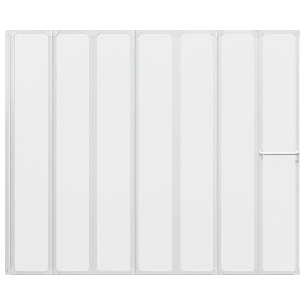 Bad Skærm 140 x 168 cm 7 Foldbare Paneler med håndklædeholder