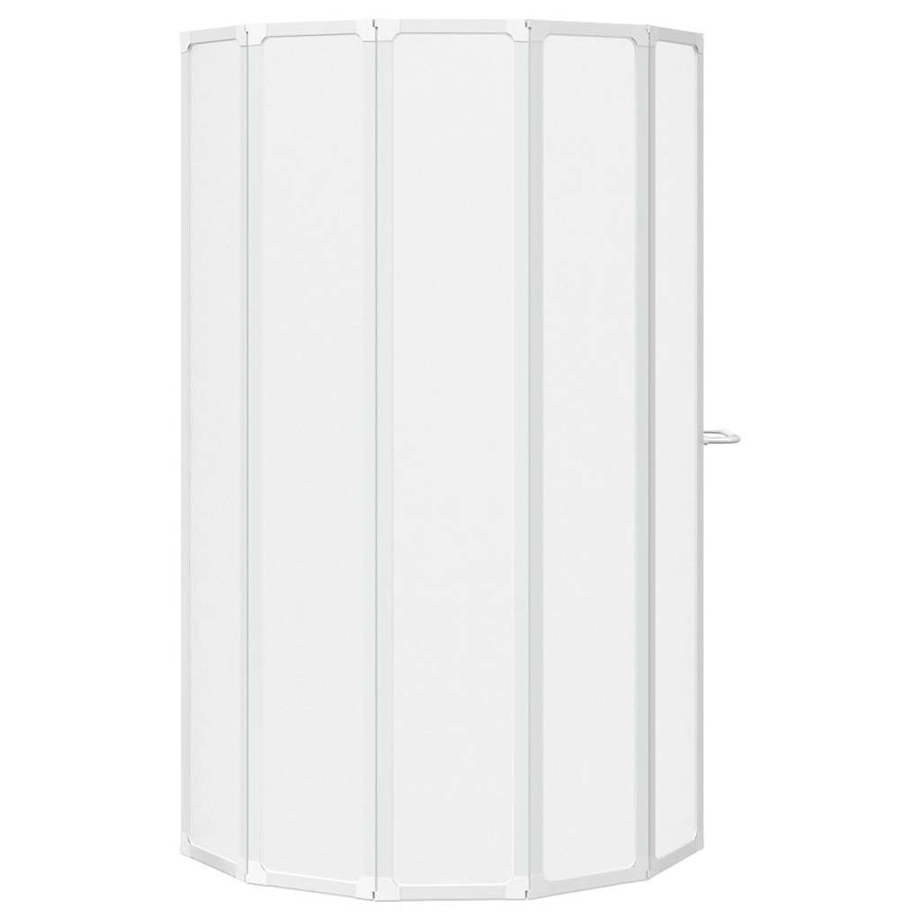 Bad Skærm 140 x 168 cm 7 Foldbare Paneler med håndklædeholder