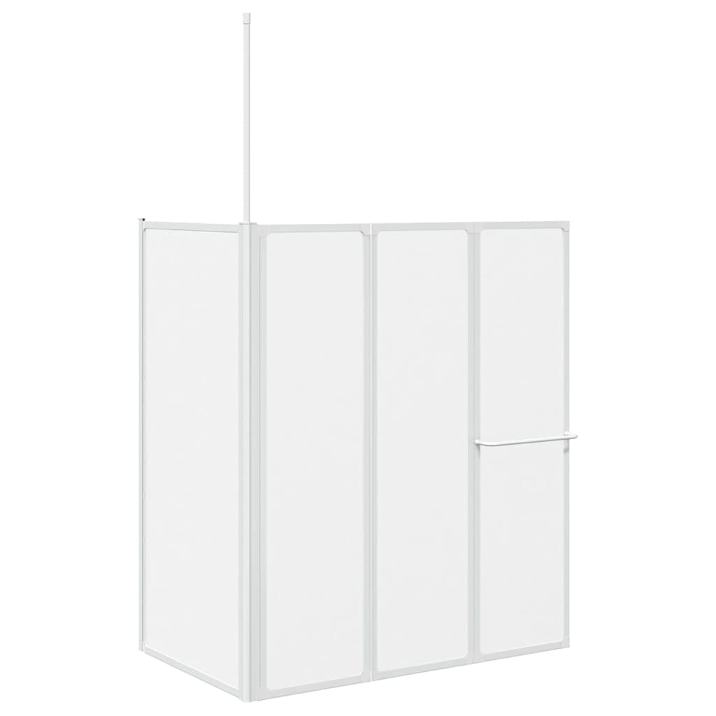 Brusevæg 70x120x137 cm L-formet 4 paneler foldbar