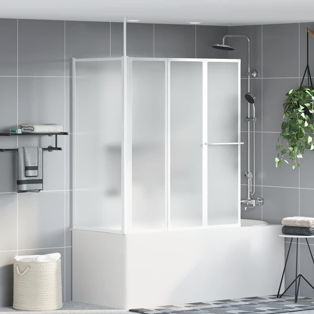 Brusevæg 70x120x137 cm L-formet 4 paneler foldbar