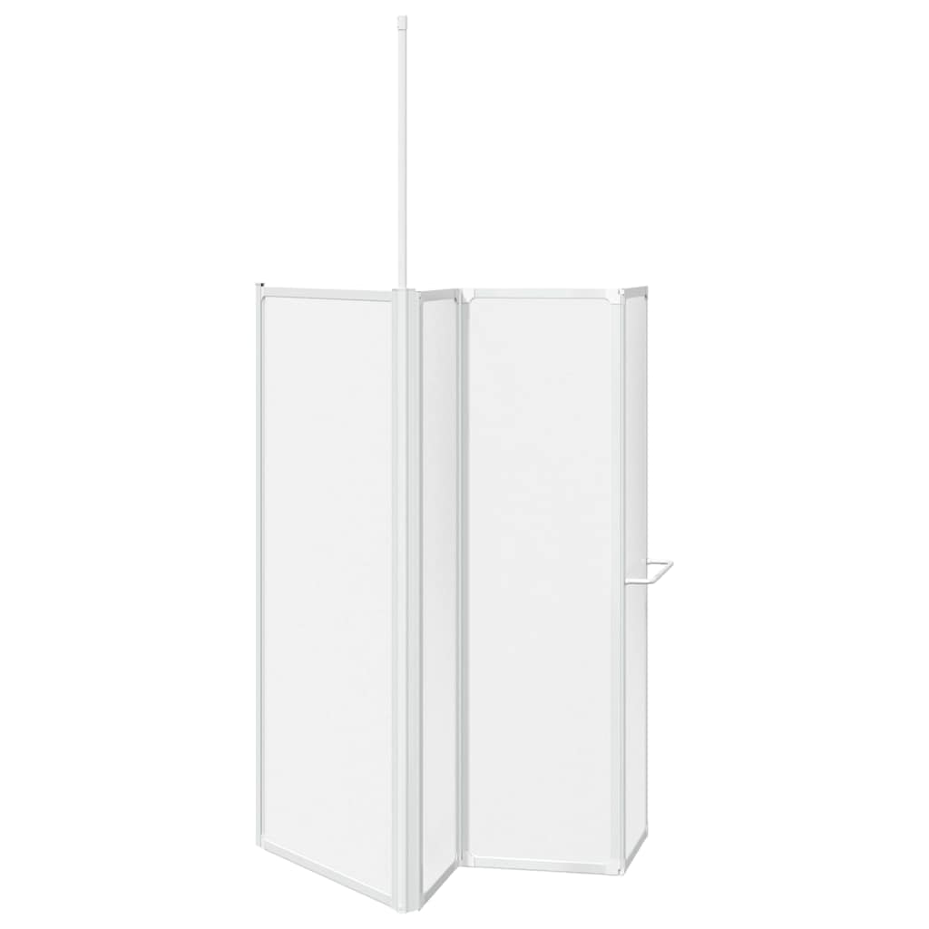 Brusevæg 70x120x137 cm L-formet 4 paneler foldbar