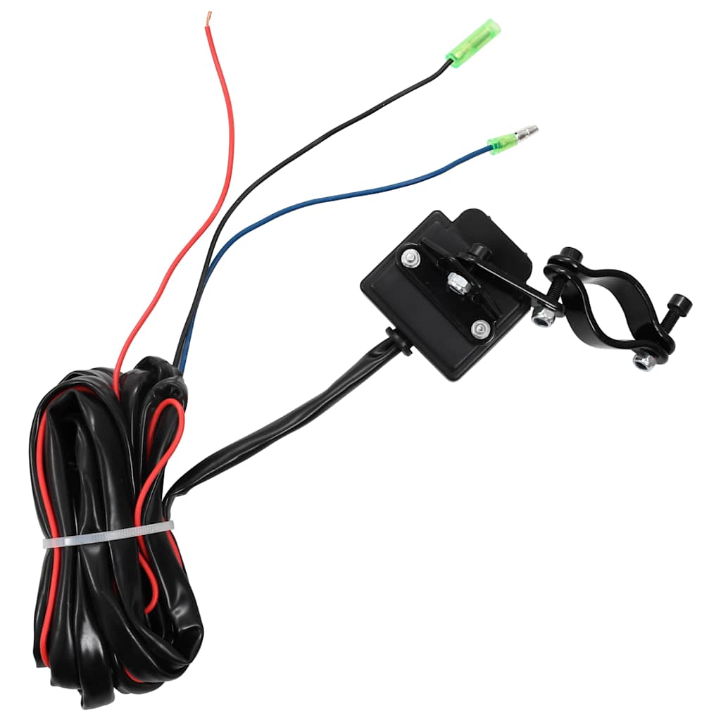 12 V elektrisk kranspil 1360 kg  med monteringsplade og lederulle