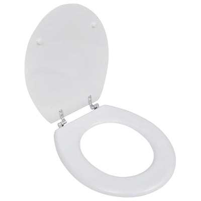 toiletsæde MDF låg enkelt design hvid