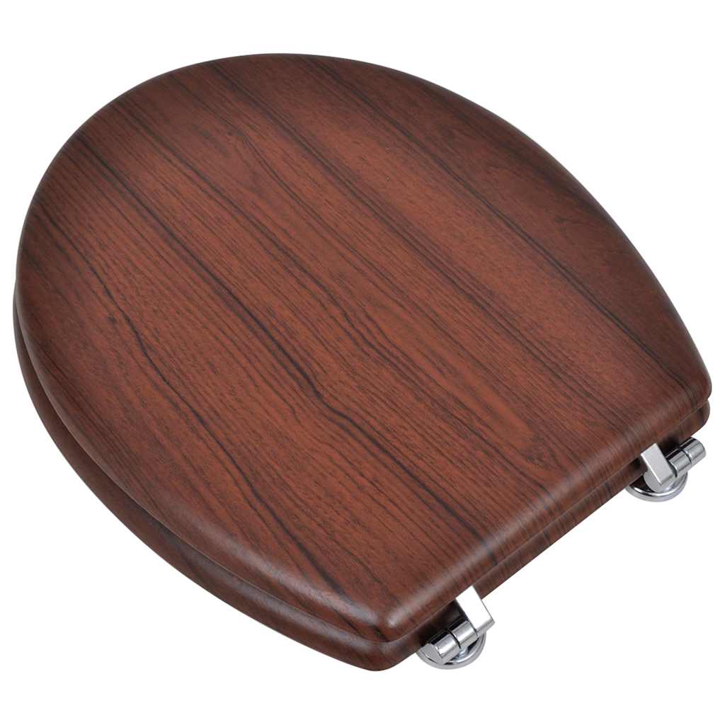 toiletsæde MDF låg enkelt design brun