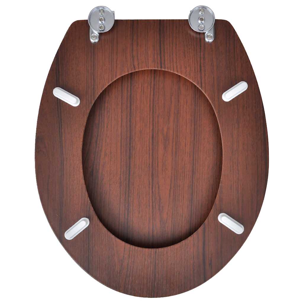 toiletsæde MDF låg enkelt design brun