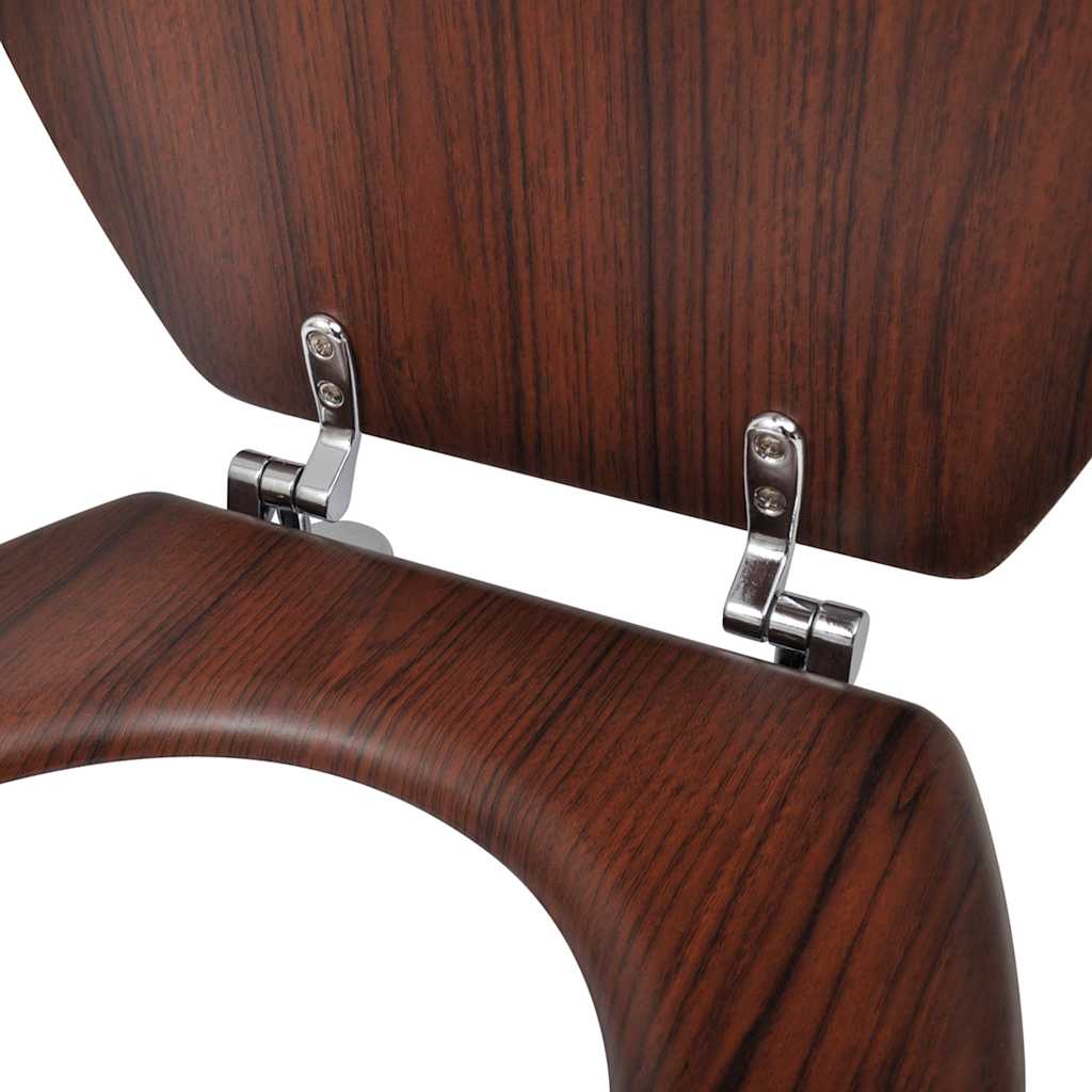 toiletsæde MDF låg enkelt design brun