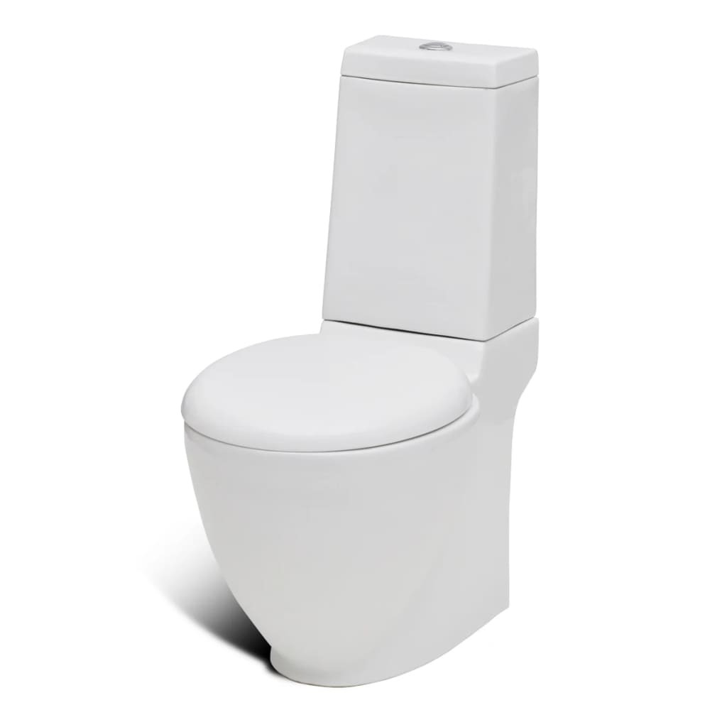 Toilet- og bidetsæt keramik hvid