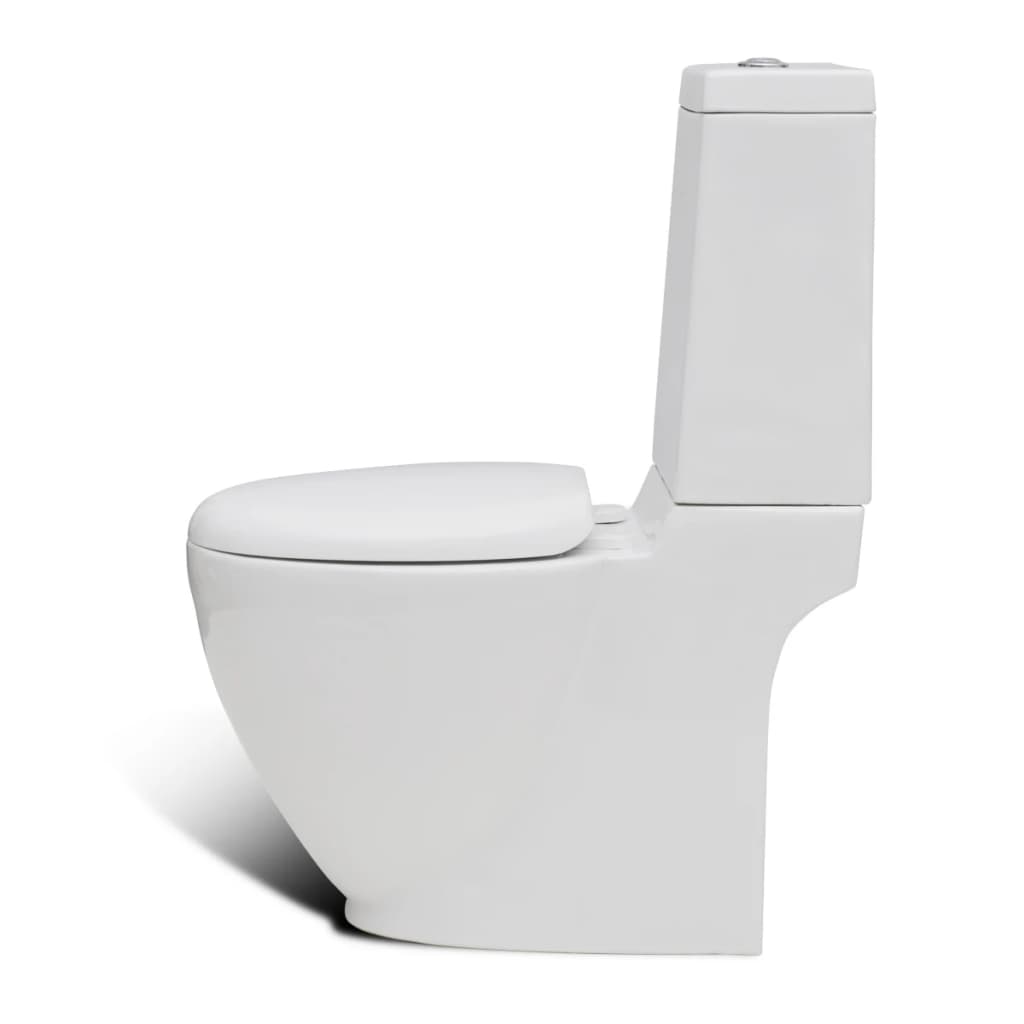 Toilet- og bidetsæt keramik hvid