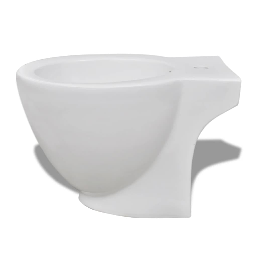 Toilet- og bidetsæt keramik hvid