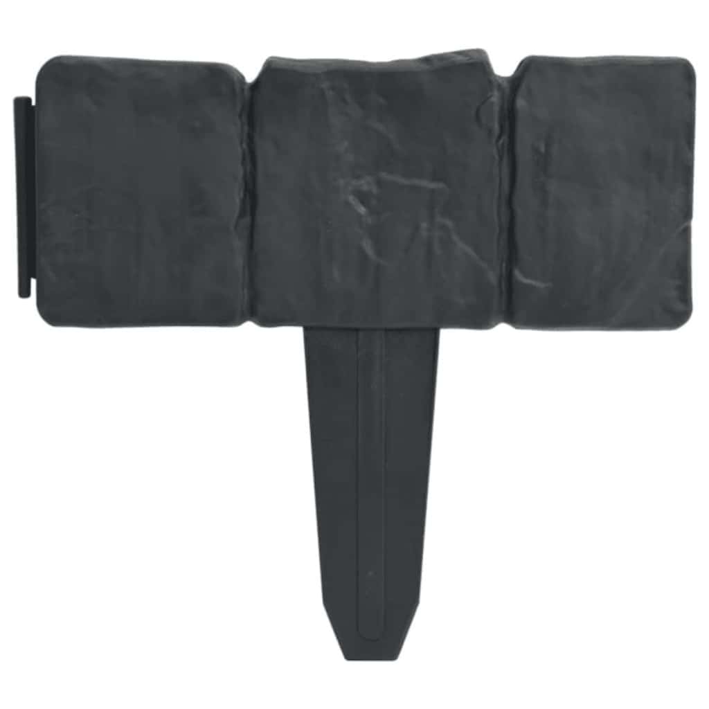 Plænekanter 41 stk. 10 m plast stenlook