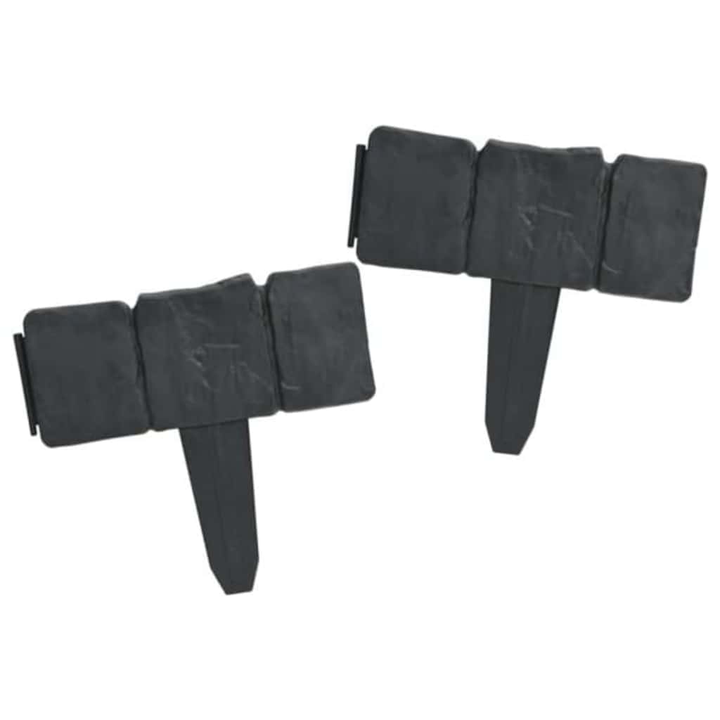 Plænekanter 41 stk. 10 m plast stenlook