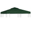 baldakin til havepavillon 3x3 m 310 g/m² grøn