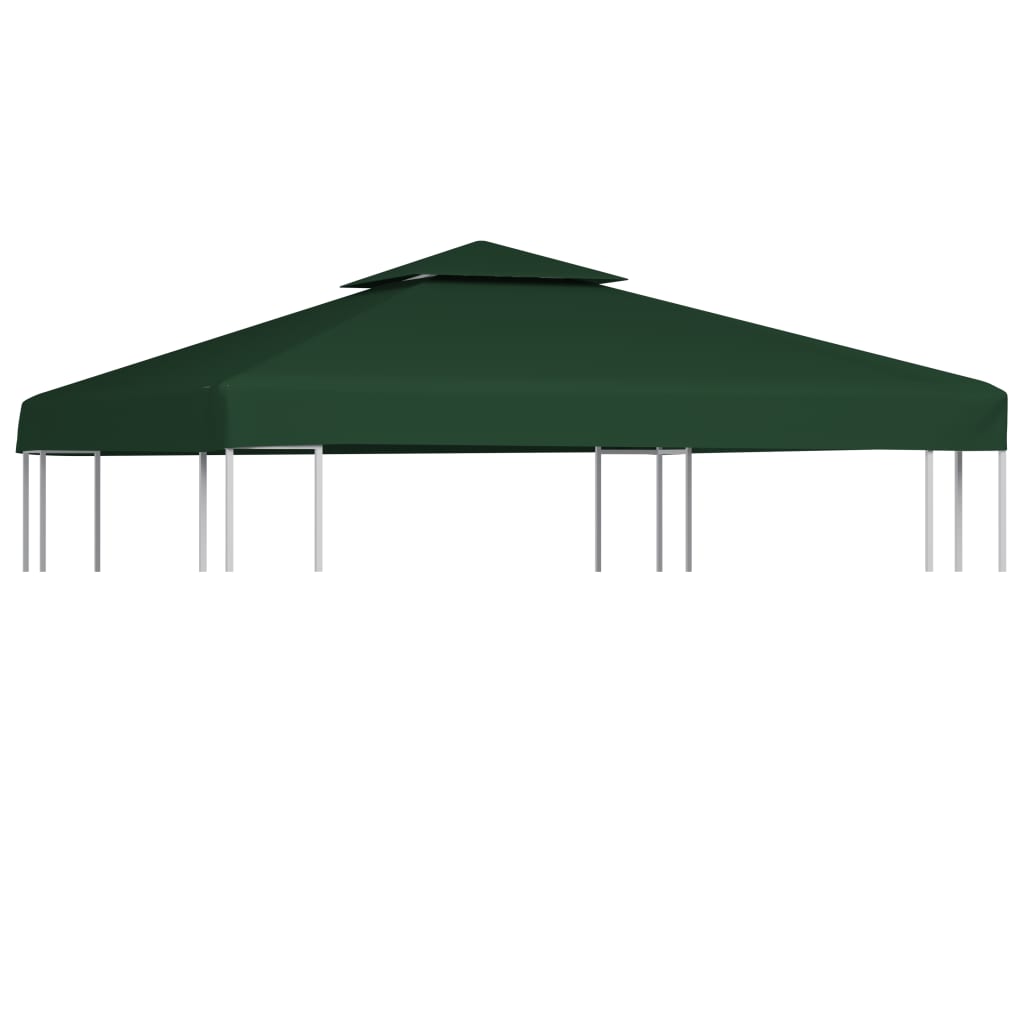 baldakin til havepavillon 3x3 m 310 g/m² grøn