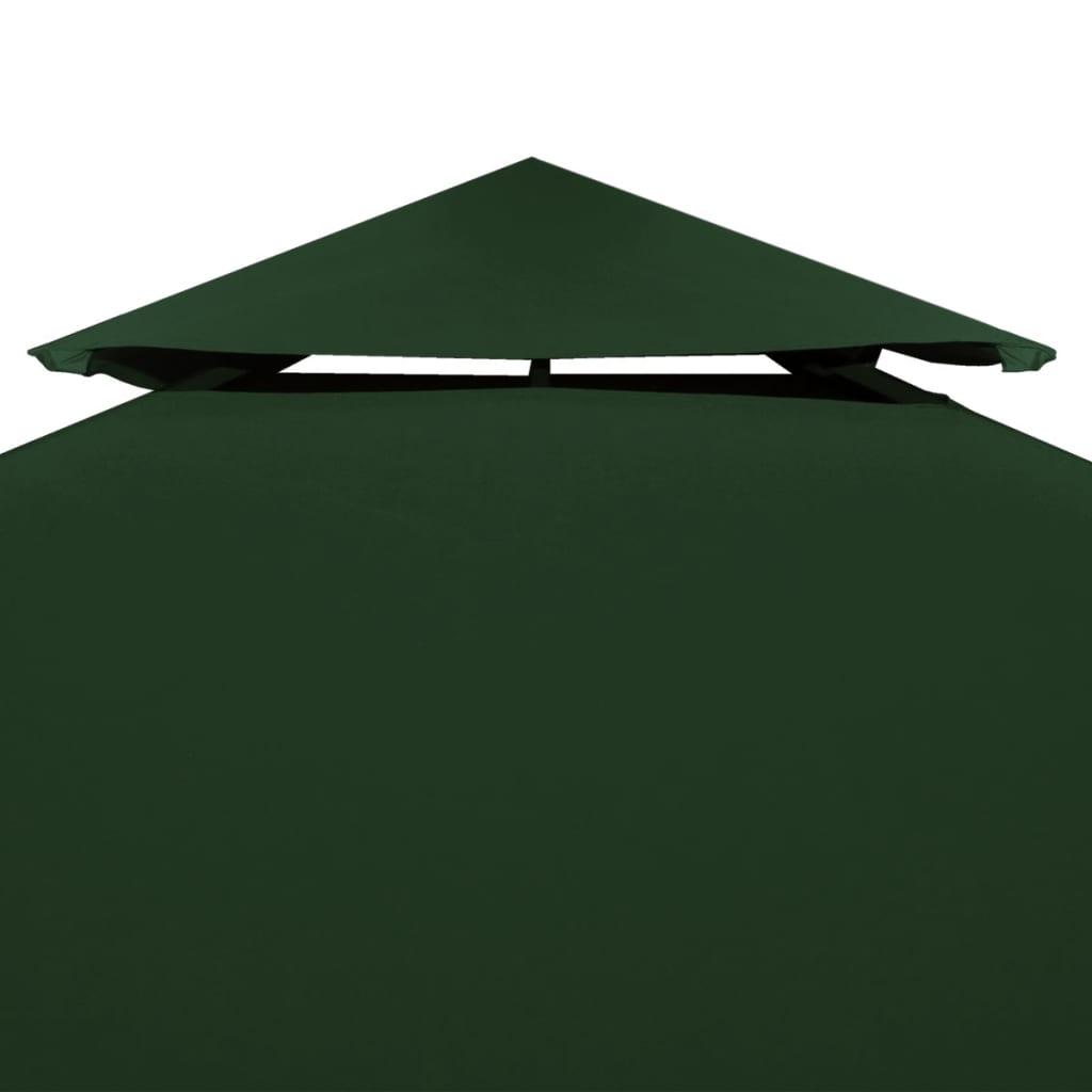 baldakin til havepavillon 3x3 m 310 g/m² grøn