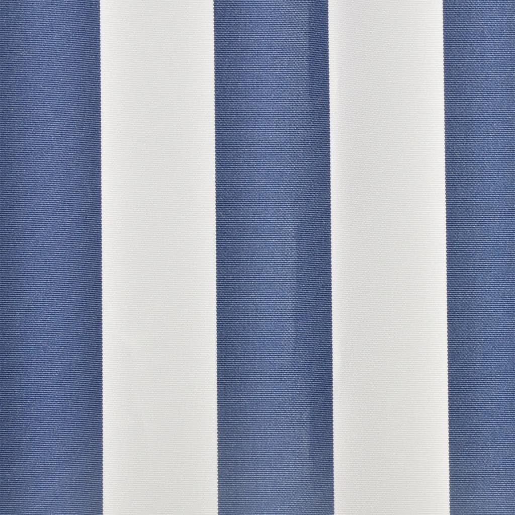 udskiftningsdug til markise 300x250 cm polyester blå og hvid