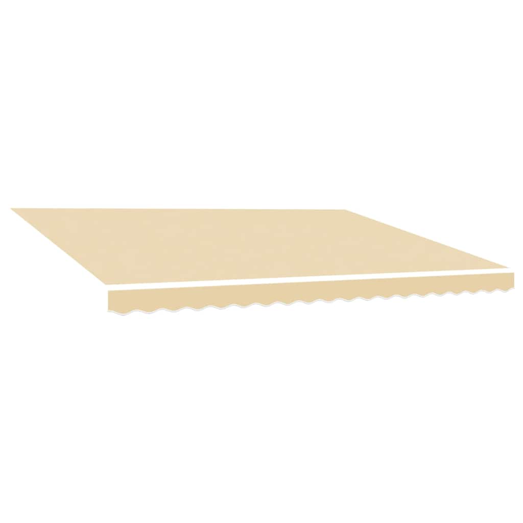 udskiftningsdug til markise 400x300 cm polyester cremefarvet