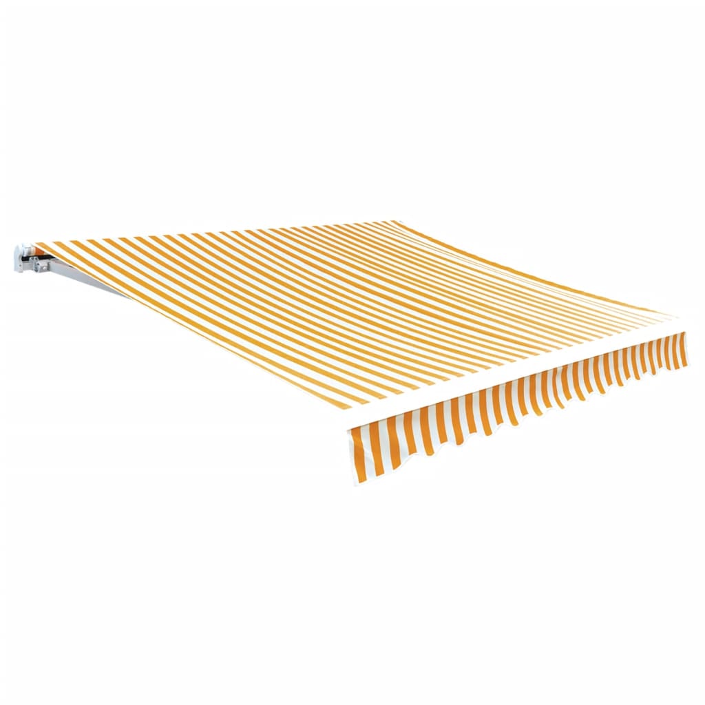 udskiftningsdug til markise 400x300 cm polyester gul og hvid