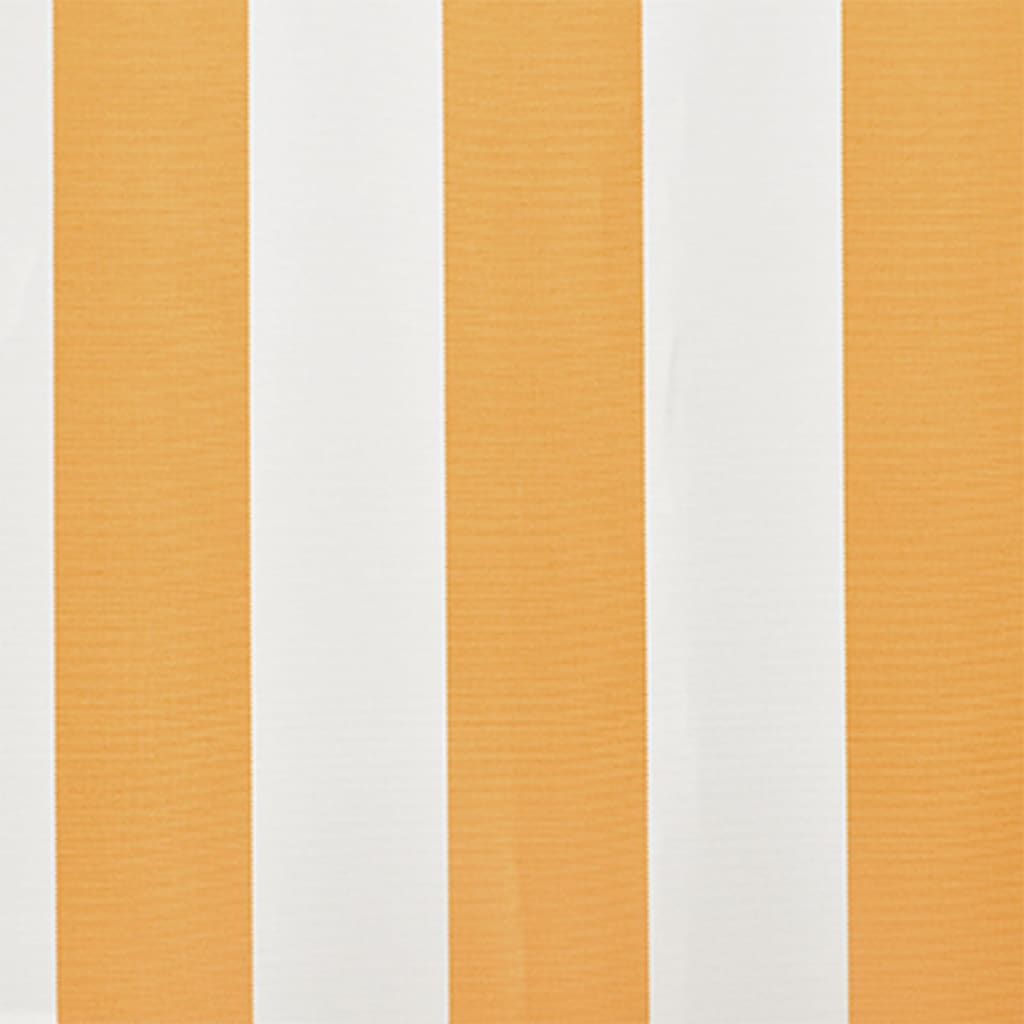 udskiftningsdug til markise 600x300 cm polyester gul og hvid