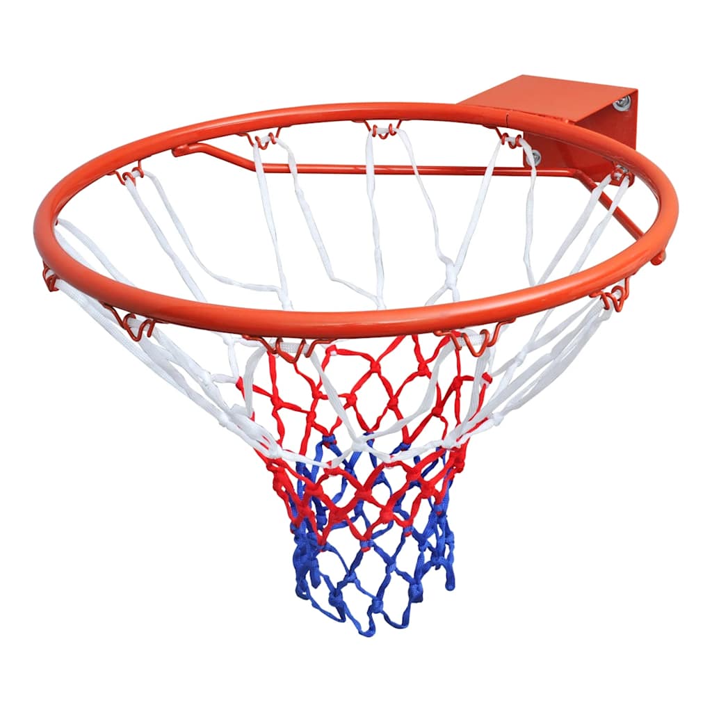 basketballkurvesæt med ring og net 45 cm orange