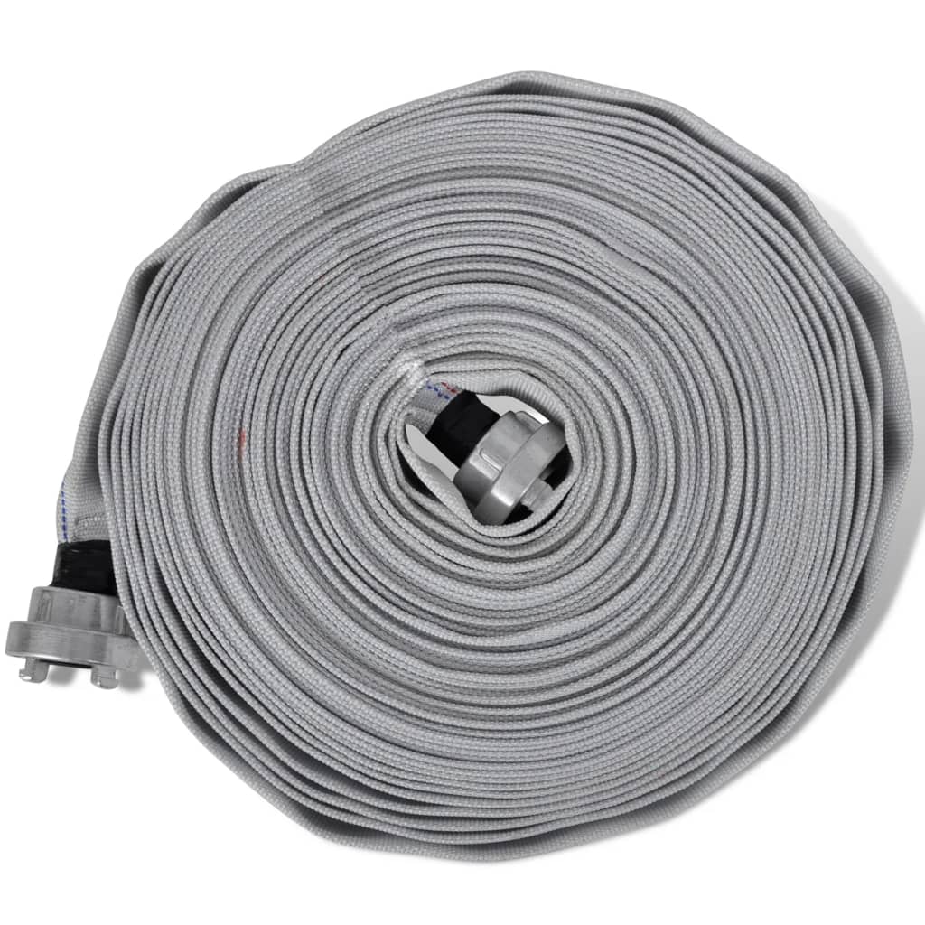 brandslange flad 20 m med D-Storz koblinger 1 tomme