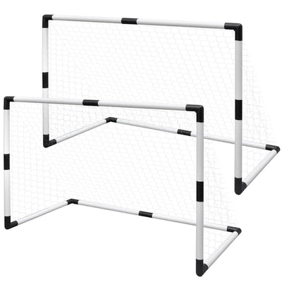 Mini-fodboldmål 2 stk. 91,5x48x61 cm til børn