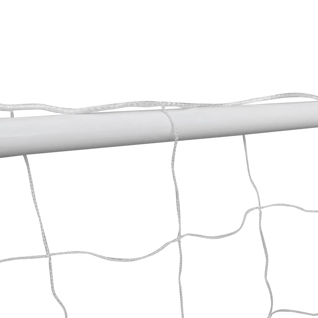 fodboldmål med net 240x90x150 cm stål