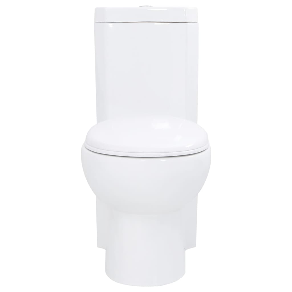keramisk hjørnetoilet hvid