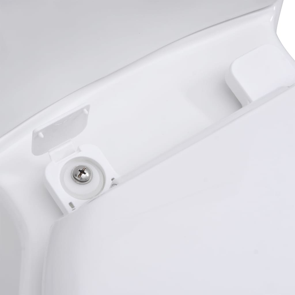 keramisk hjørnetoilet hvid