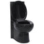 keramisk hjørnetoilet sort
