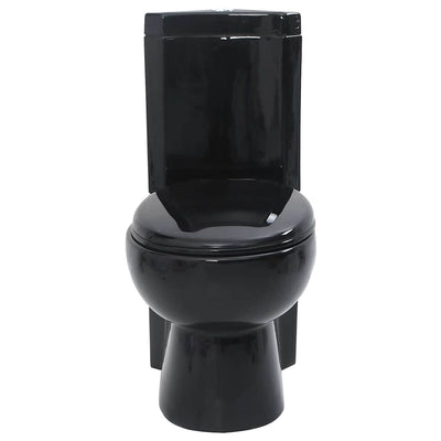keramisk hjørnetoilet sort