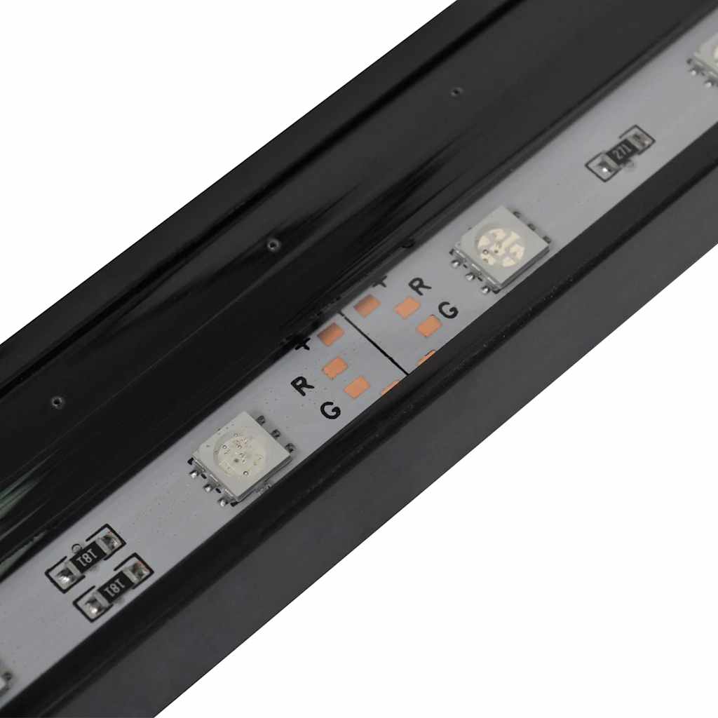 LED-akvarielampe med boblefunktion 48 cm RGB-farver